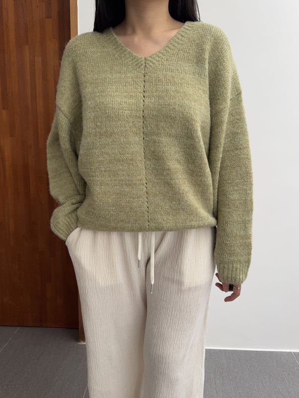 簡約百搭寬袖羊毛衣 