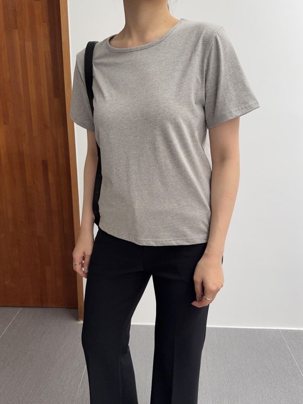 基本百搭素面短T 