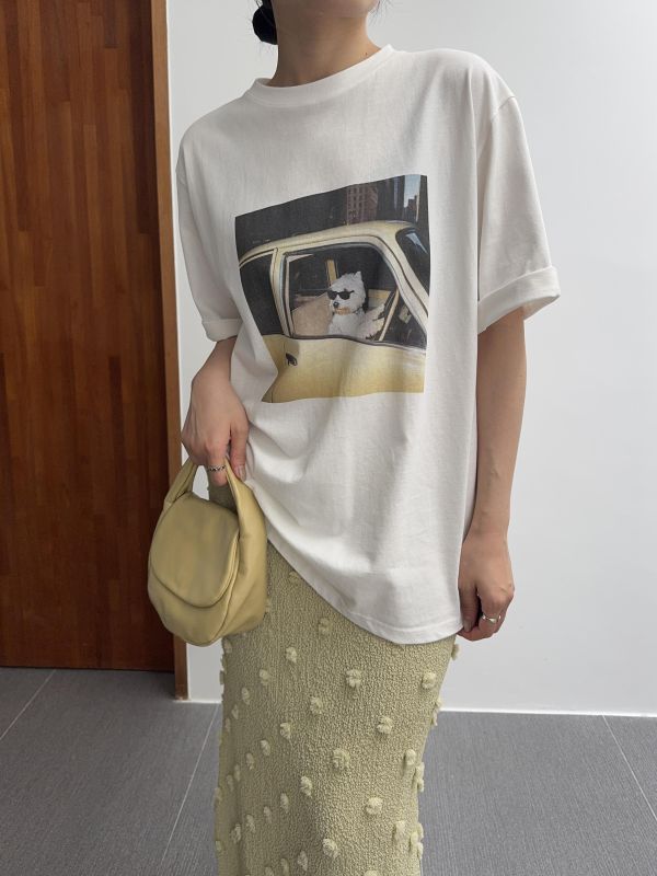 墨鏡狗狗開車短T 