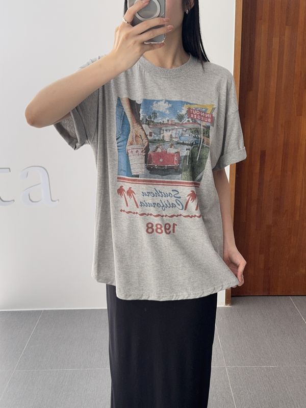 In n out圖寬鬆短T 