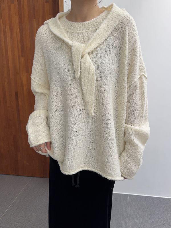 必買!連帽披肩圈圈羊毛衣 