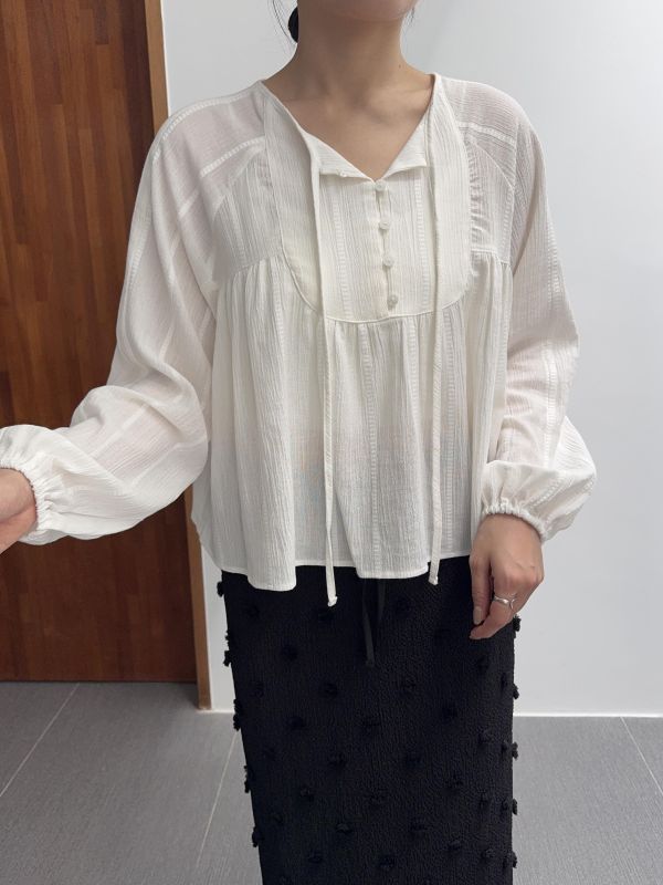 優雅純白綁繩仙女衣 