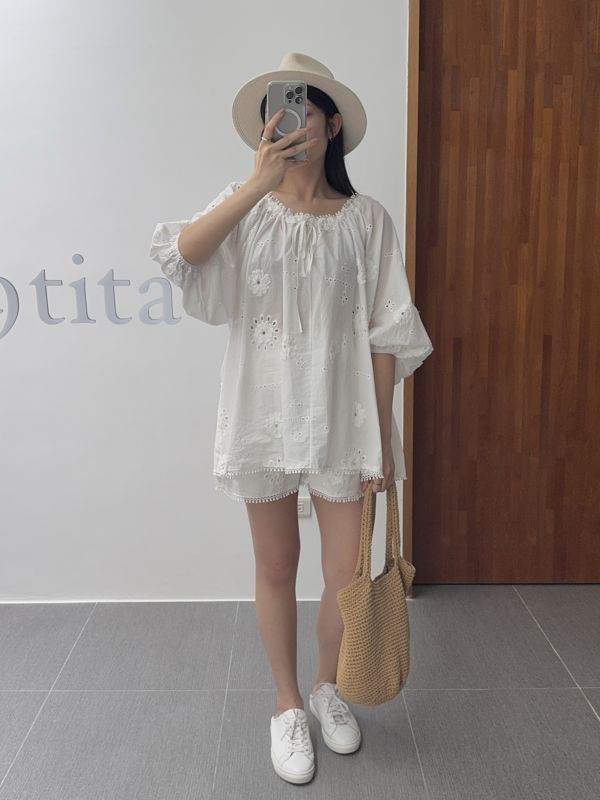 仙女純白氣質套裝 