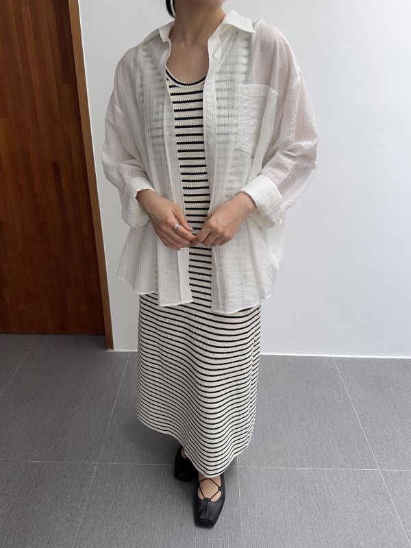 質感條紋背心ops 