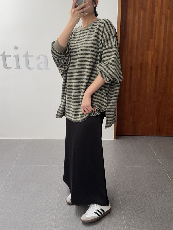 低調高級緞面黑長裙 