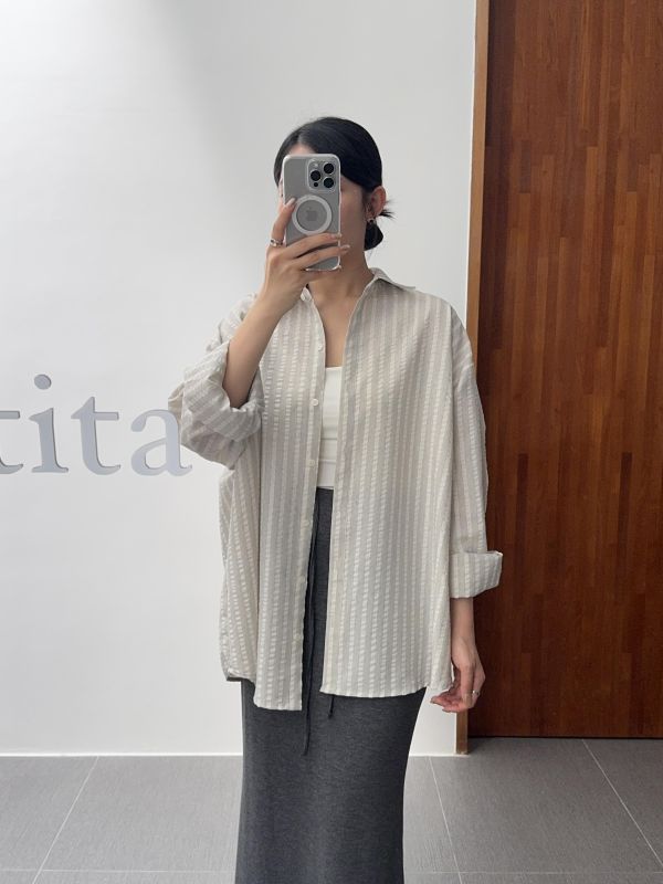 不經意的時髦高級感襯衫 