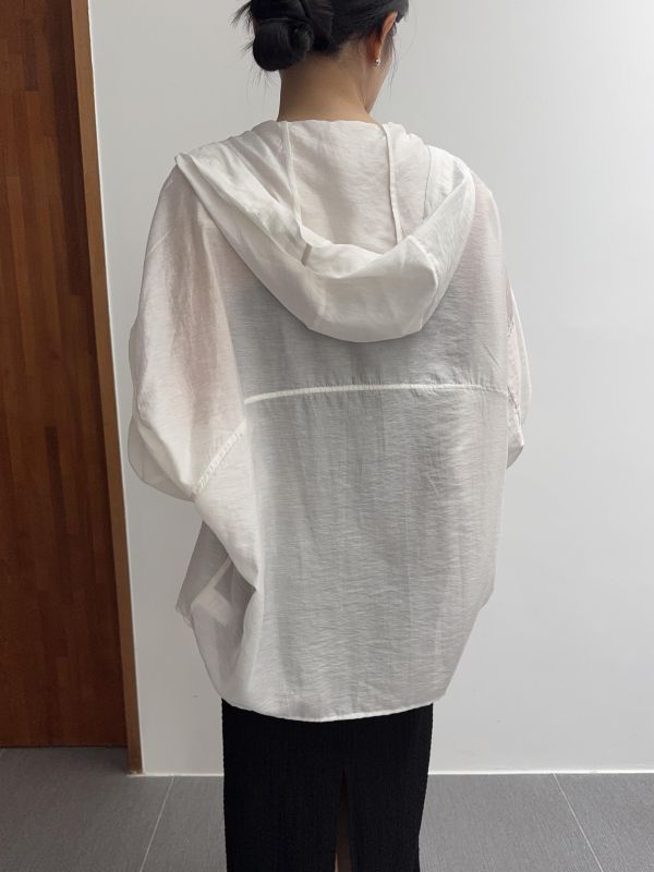 空氣感天絲連帽襯衫 