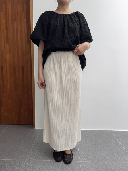 坑紋兩側開岔百搭裙 