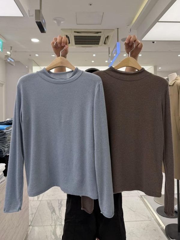 超舒服微領天絲羊毛打底 