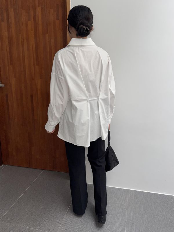 氣質美背雙釦襯衫 
