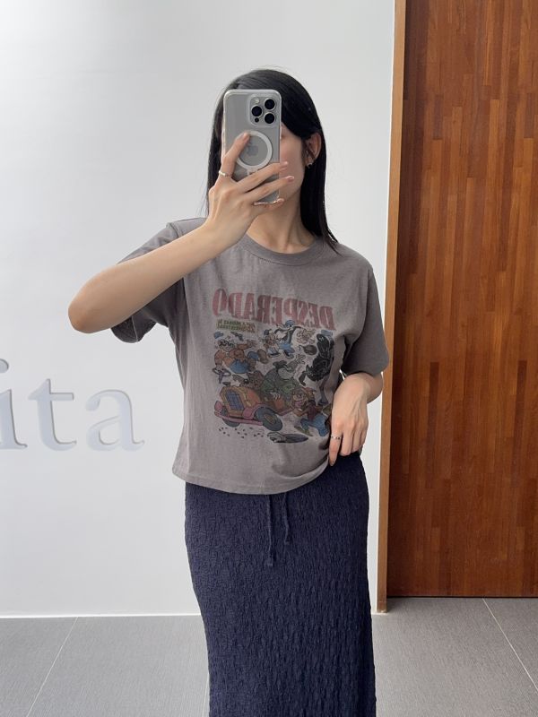 /現貨/卡通圖小短版短T 