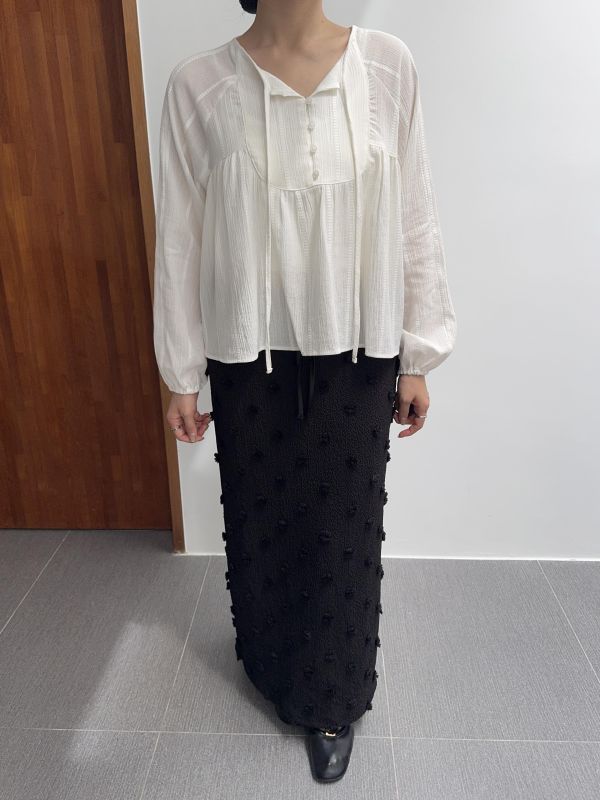 優雅純白綁繩仙女衣 