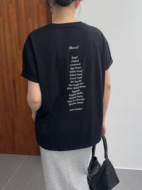 質感背面文字短T 