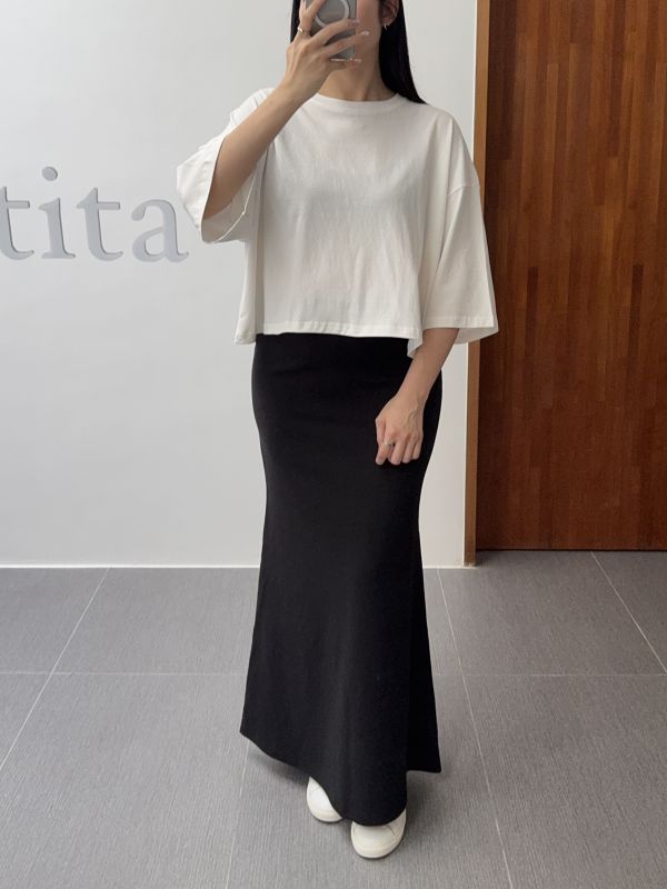 百搭貼臀魚尾舒服裙 