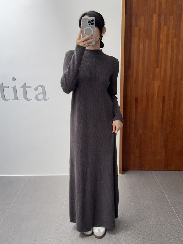 /現貨/超舒服微領針織長OPS 