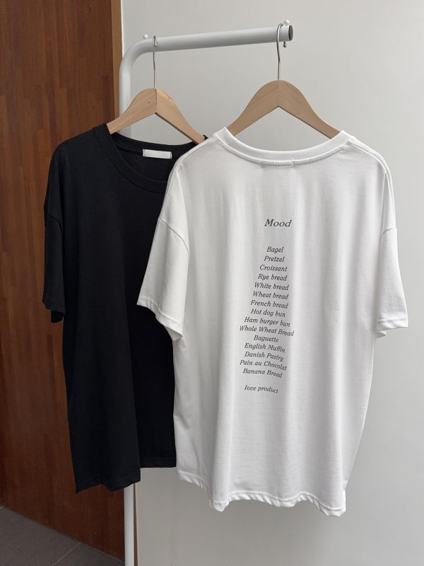 質感背面文字短T 