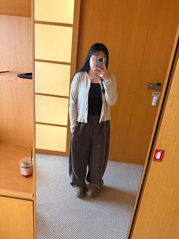 日常最愛的條紋開襟衫 