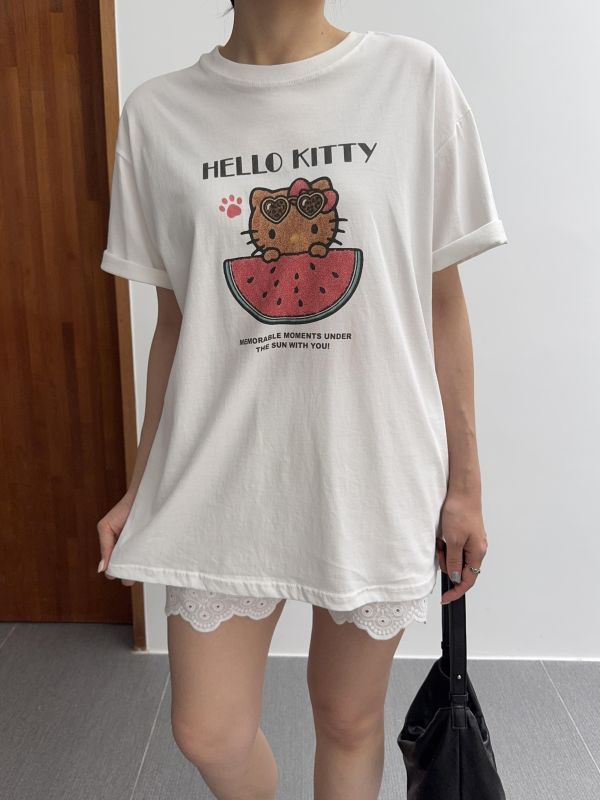 烤焦hello kitty短 