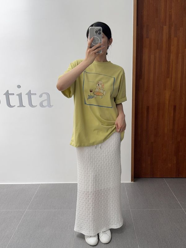 法式手繪狗狗短T 