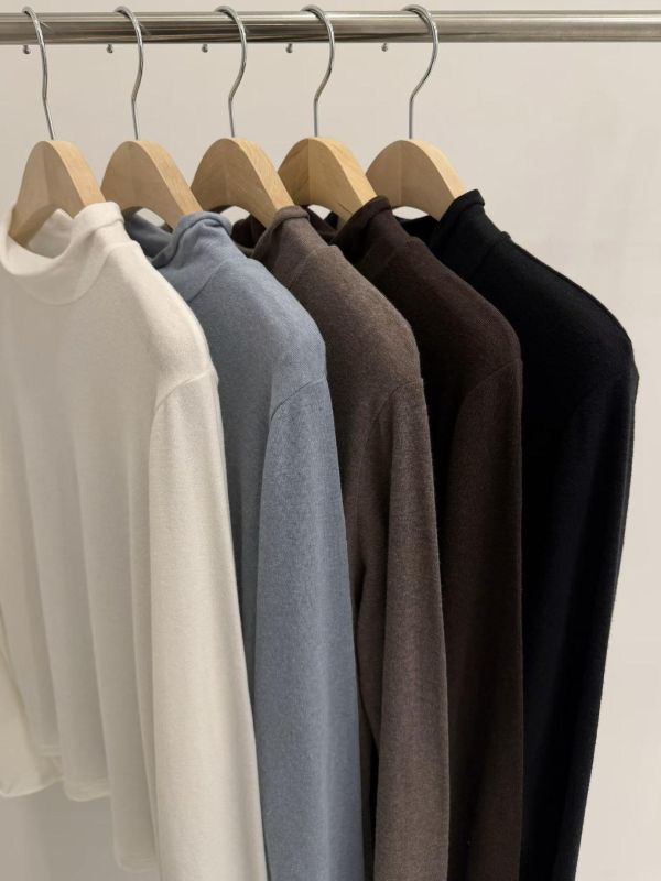 超舒服微領天絲羊毛打底 