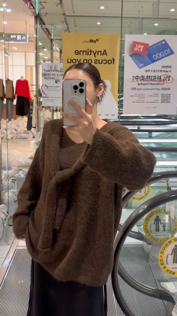 /現貨/高級質感披肩羊毛衣 