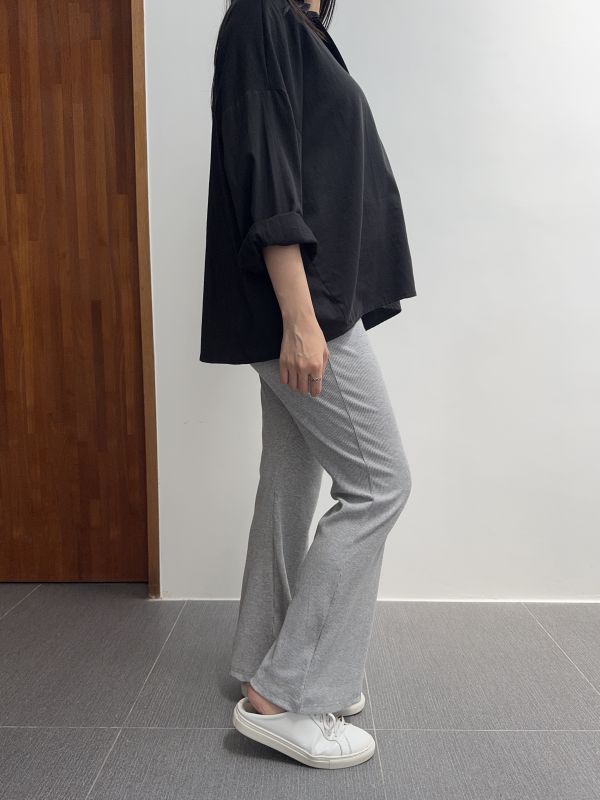 日常修身微喇叭舒服褲 