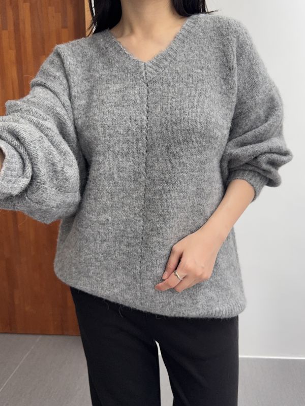 簡約百搭寬袖羊毛衣 