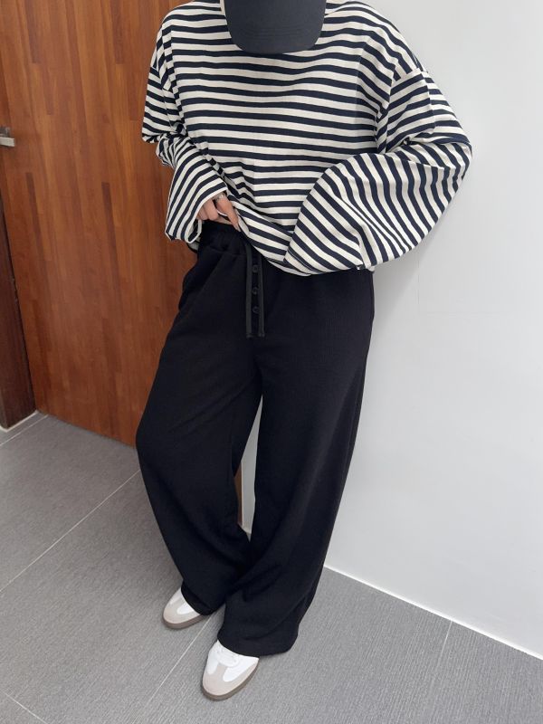 小釦子休閒舒服褲 