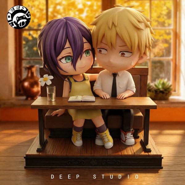 【預購】DEEP深度 > 鏈鋸人 > 蕾潔&淀治 咖啡店 DEEP深度,鏈鋸人,蕾潔,淀治,GK,玩具,收藏,擺件,模型,公仔,人偶,手辦,動漫
