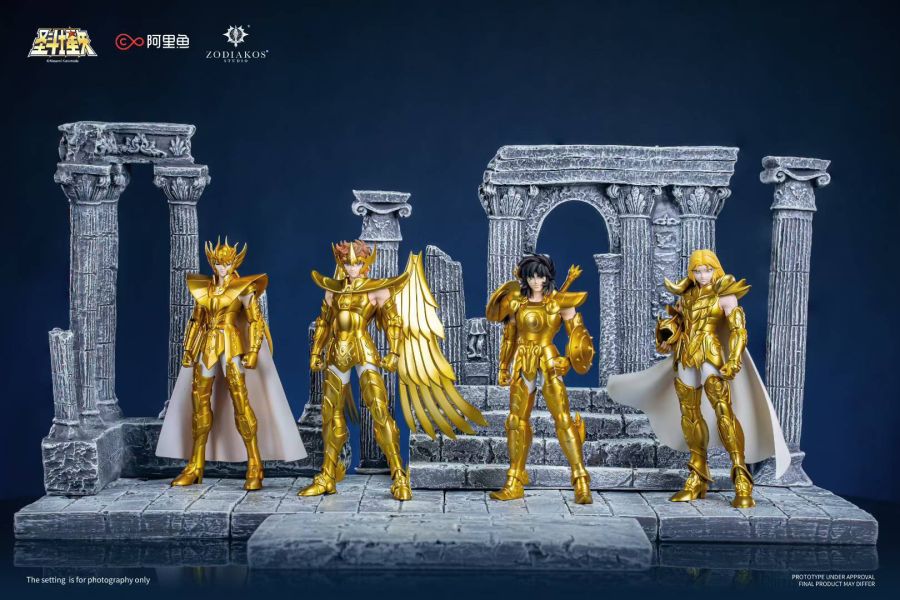 【預購】Zodiakos Studio 鑄刻工作室 > 聖鬥士星矢 > 1/12 黃金聖鬥士星耀系列模型第一彈 十二宮戰士的永恆傳奇 宮崎駿,卡西法,GK,玩具,模型,雕像,共鳴