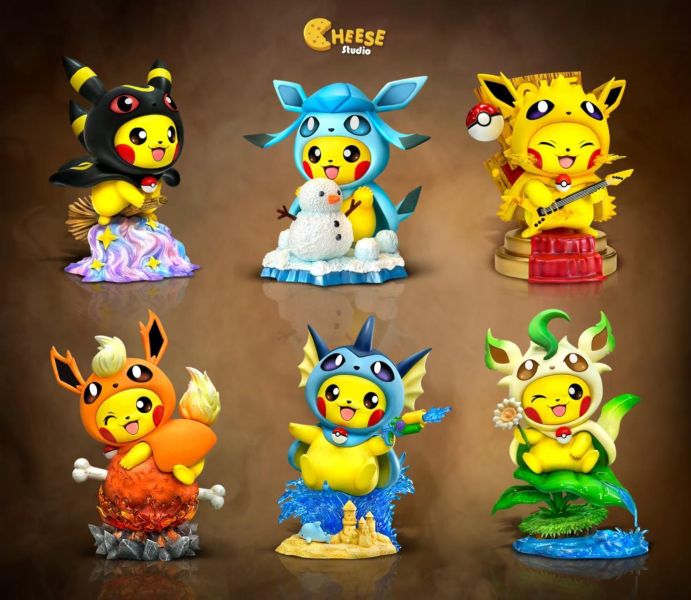 【預購】CHEESE奶酪 > 寶可夢 > 皮卡丘cos冰伊布 CHEESE奶酪,寶可夢,皮卡丘,冰伊布,GK,玩具,收藏,擺件,模型,公仔,人偶,手辦,動漫