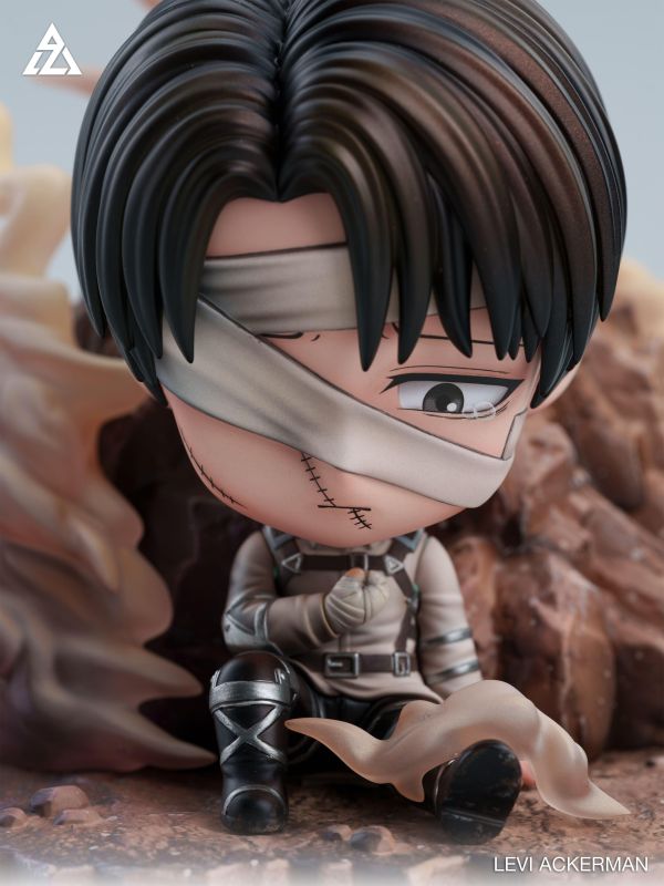 【預購】AZ艾助工作室 > 進擊的巨人 > Q版 謝幕兵長 里維·阿卡曼 DXY-Studio,進擊的巨人,里維,GK,玩具,收藏,擺件,模型,公仔,人偶,手辦,動漫
