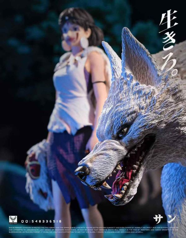 【預購】白鹿-Studio > 宮崎駿 > 第一彈 1/6 魔法公主-珊 碧藍航線,妖萌萌 ,七省 ,GK,玩具,模型,雕像,共鳴
