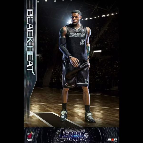 【補款】Reset-Studio>NBA>1/6 時刻系列 熱火隊 詹姆斯黑熱套裝 怪博士與機器娃娃,阿拉蕾,GK,玩具,模型,雕像,擺飾,收藏,共鳴