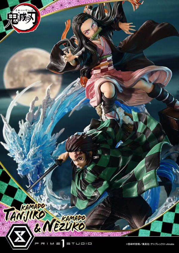 【預購】《正版授權》 Prime 1 Statue > 鬼滅之刃 > 1/6 竈門炭治郎 & 竈門禰豆子 A+研究所,烙印勇士,凱茲,GK,玩具,收藏,擺件,模型,公仔,人偶,手辦,動漫