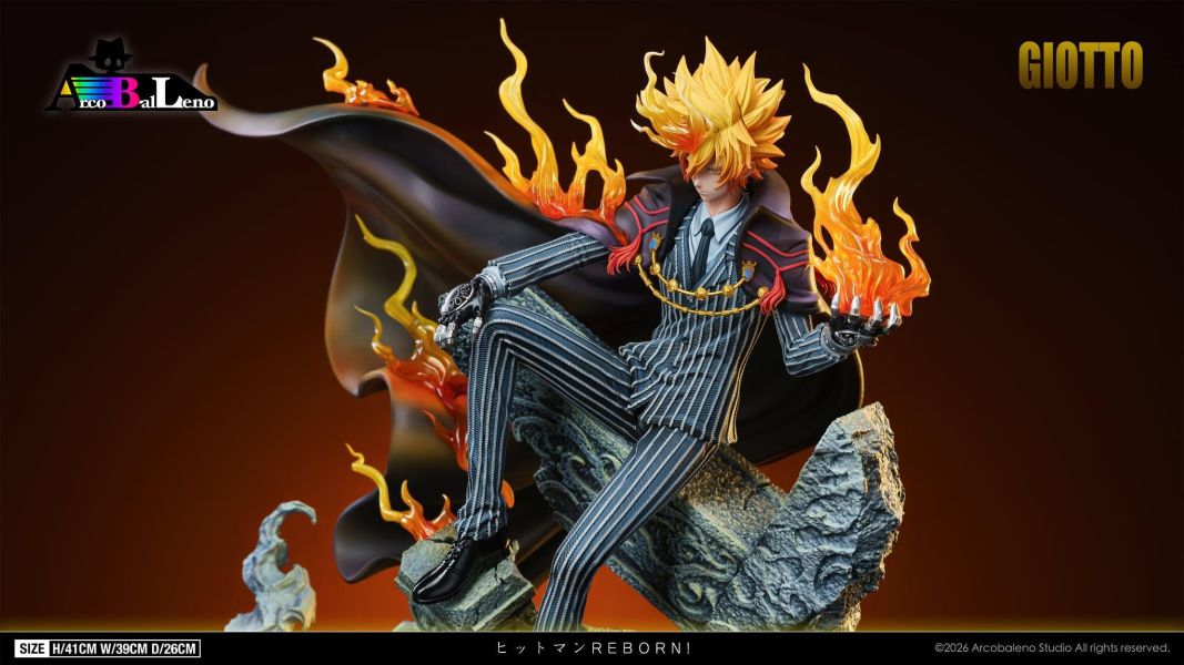 【預購】Arcobaleno彩虹之子 > 家庭教師HITMAN REBORN! > 1/6 Ozora系列第一彈 Giotto 澤田家康 Arcobaleno彩虹之子,家庭教師HITMAN REBORN!,Giotto,澤田家康,GK,玩具,收藏,擺件,模型,公仔,人偶,手辦,動漫