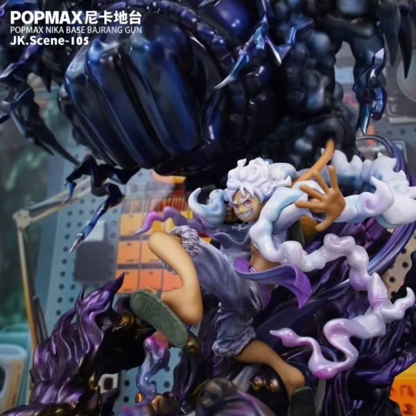 【已售罄，如欲追加請私訊客服@toykokoro】JacksDo>海賊王>POPMAX 尼卡魯夫地臺 猿神槍 海賊王,航海王,onepiece,尼卡魯夫,魯夫,猿神槍,GK,玩具,模型,雕像,共鳴