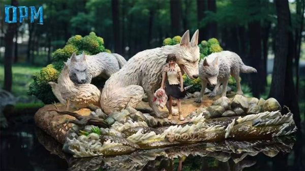 【補款】OPM-Studio > 宮崎駿 > 桌面小場景系列007 魔法公主 宮崎駿,霍爾的移動城堡,魔法公主,GK,玩具,模型,雕像,共鳴