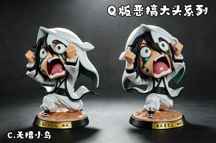 【預購】HXHENG > BLEACH死神 > 惡搞大頭系列 暴怒藍染 & 崩潰葛六 & 無措小烏 Happy Cat,BLEACH死神,四楓院夜一,GK,玩具,收藏,擺件,模型,公仔,人偶,手辦,動漫
