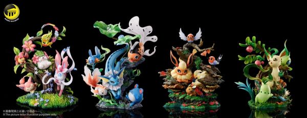 【預購】月影殿 > 寶可夢 > 自然系列 草伊布&雪拉比&菊草葉&蘑蘑菇&櫻花寶自然場景 寶可夢,草伊布&雪拉比&菊草葉&蘑蘑菇&櫻花寶,GK,玩具,模型,雕像,共鳴