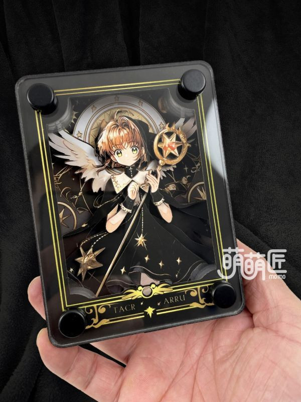 【預購】萌萌匠>庫洛魔法使>百變小櫻小狼 黑色立體卡磚裝飾畫磚 電馭叛客,邊緣行者,露西和大衛馬丁內斯,GK,玩具,模型,雕像,擺飾,收藏,共鳴