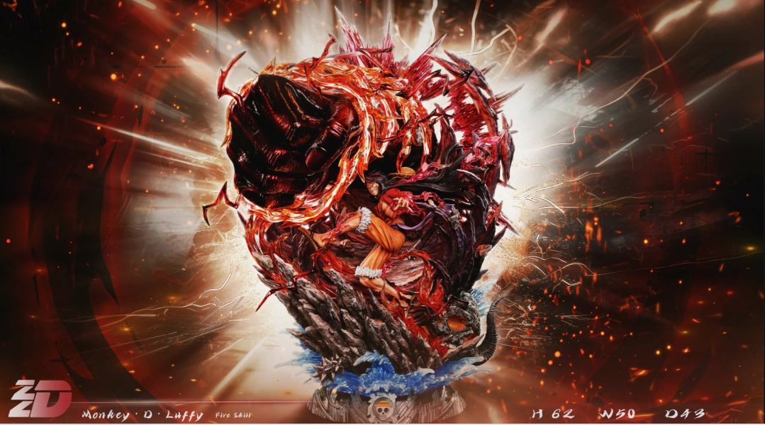 【已售罄，如欲追加請私訊客服@toykokoro】ZZDD工作室>海賊王>1/6 魯夫2.0 業火魯夫 業火魯夫,魯夫2.0,海賊王,航海王,ZZDD工作室,GK,玩具,雕像,擺件,收藏