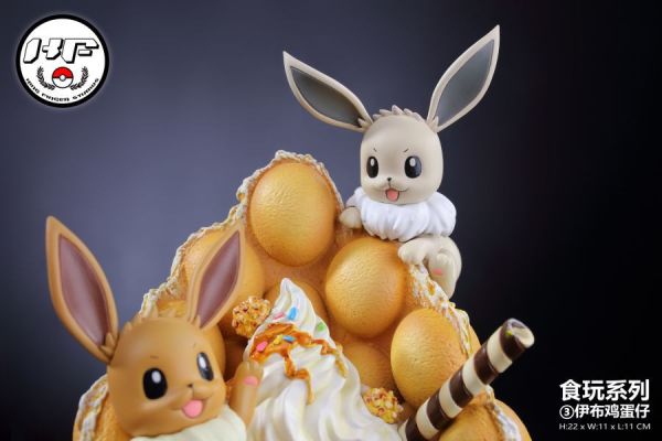 【預購】KingFinger金指社 > 寶可夢 > 食玩系列 甜品杯第三彈 伊布雞蛋仔 寶可夢,伊布,GK,玩具,模型,雕像,共鳴