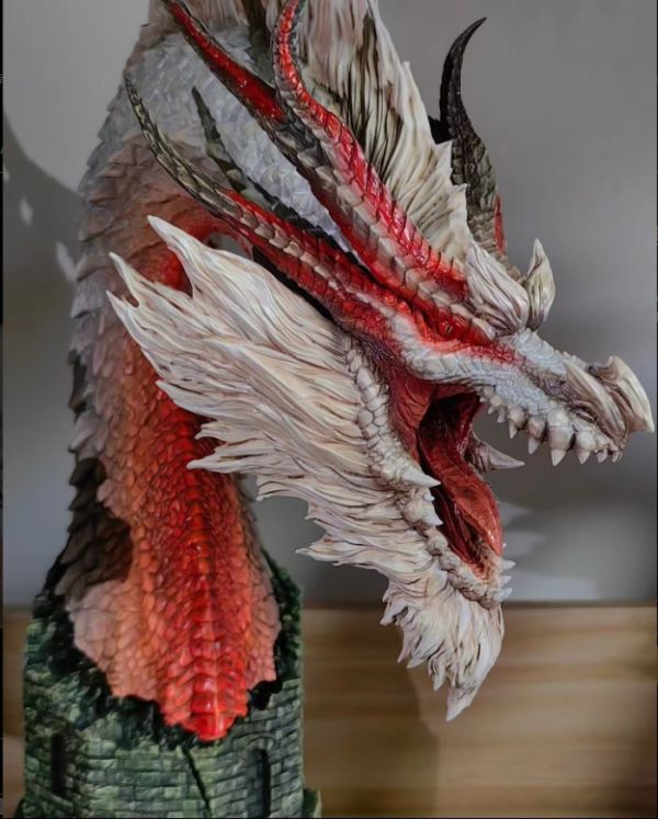 【預購】DragonFrontier龍之邊境 X 魔物獵人 祖龍頭雕(雙配色) 
