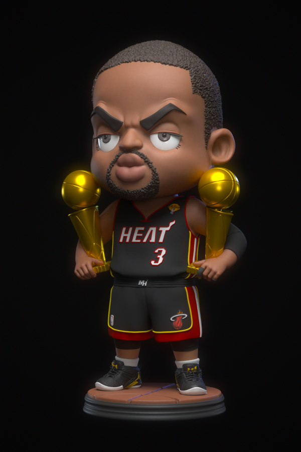 【預購】M3工作室>NBA>Q版德韋恩·韋德 怪博士與機器娃娃,阿拉蕾,GK,玩具,模型,雕像,擺飾,收藏,共鳴