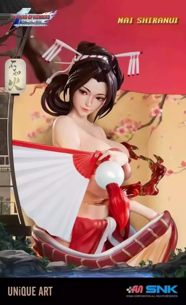 【預購】《正版授權》SNK & UNiQUE ART > 拳皇2002：終極之戰 > 1/4 不知火舞 SNK,UNiQUE ART,DISH,拳皇2002：終極之戰,不知火舞,GK,玩具,收藏,擺件,模型,公仔,人偶,手辦,動漫