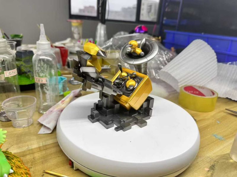 【預購】百景屋>寶可夢>1/20 3D龍進化組(三配色) 怪博士與機器娃娃,阿拉蕾,GK,玩具,模型,雕像,擺飾,收藏,共鳴