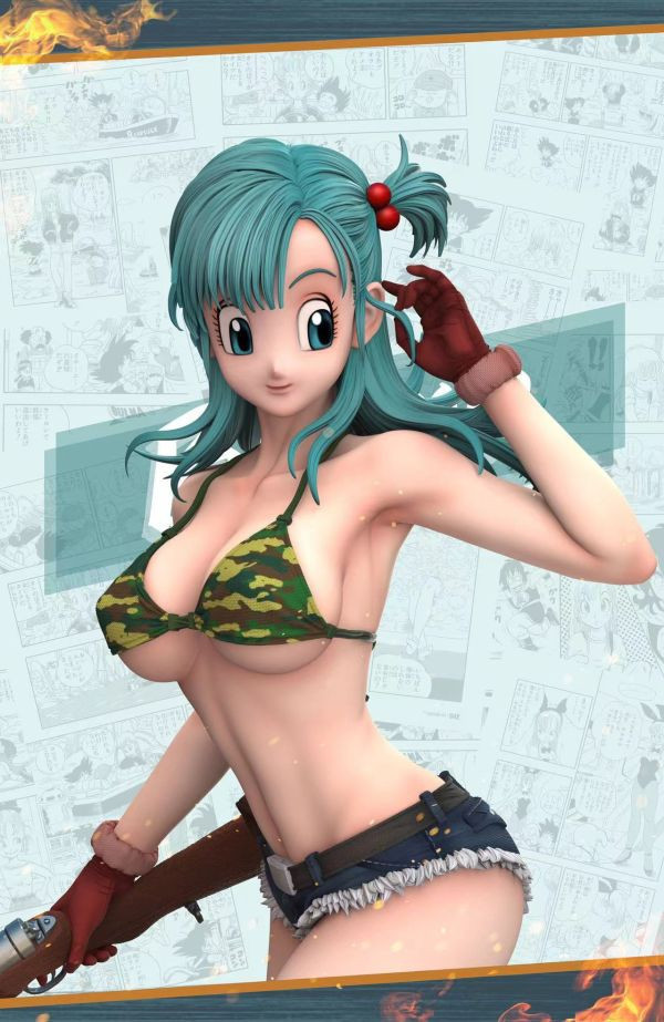 【售罄-代購/追加服務請洽客服】Hunter Fan > 七龍珠 > 1/6 & 1/4 女性魅力系列第三彈 布瑪(雙頭雕) 七龍珠,Dragonball,布羅利,悟吉塔,超級賽亞人,賽亞人,GK,玩具,模型,雕像,共鳴