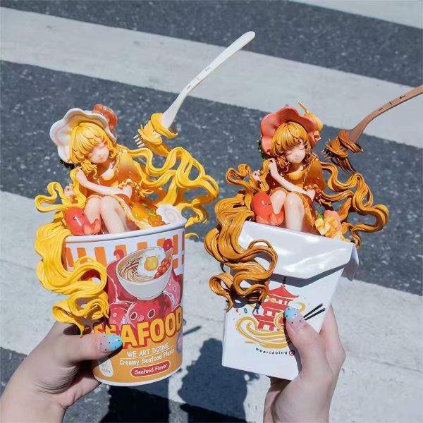 【預購】WeArtDoing > 原創 > 沉睡魔咒 杯麵少女 海鮮濃湯 & 炒麵少女 經典醬汁 WeArtDoing,原創,沉睡魔咒,GK,玩具,收藏,擺件,模型,公仔,人偶,手辦,動漫