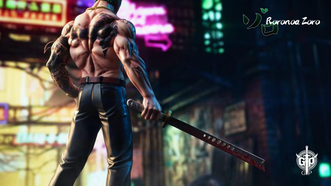 【預購】GP-Studio > 海賊王 > 1/4&1/6 古惑仔系列 九紋索隆 GP,海賊王,九紋索隆,GK,玩具,收藏,擺件,模型,公仔,人偶,手辦,動漫